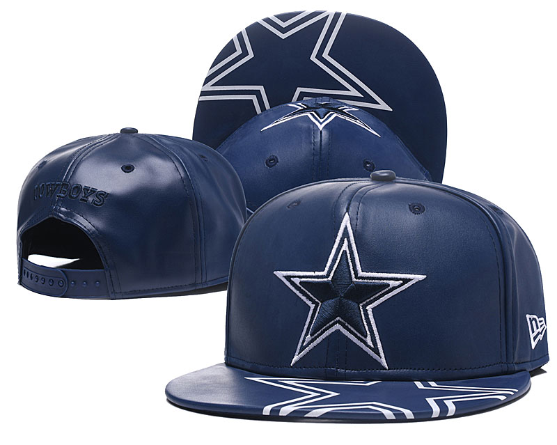 NFL Dallas Cowboys Team Logo Black Adjustable Hat  0