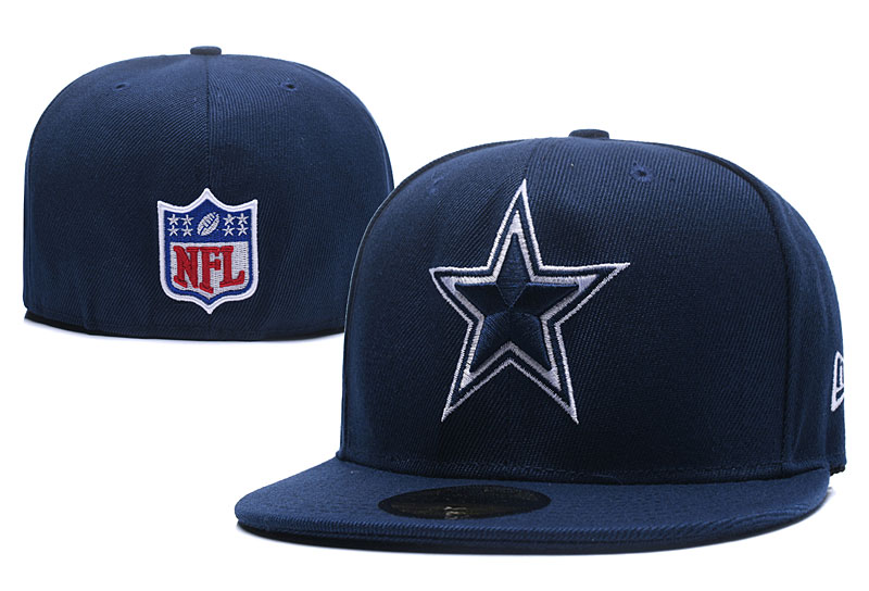 NFL Dallas Cowboys Team Logo Black Adjustable Hat  