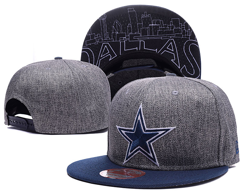 NFL Dallas Cowboys Team Logo Black Adjustable Hat  2