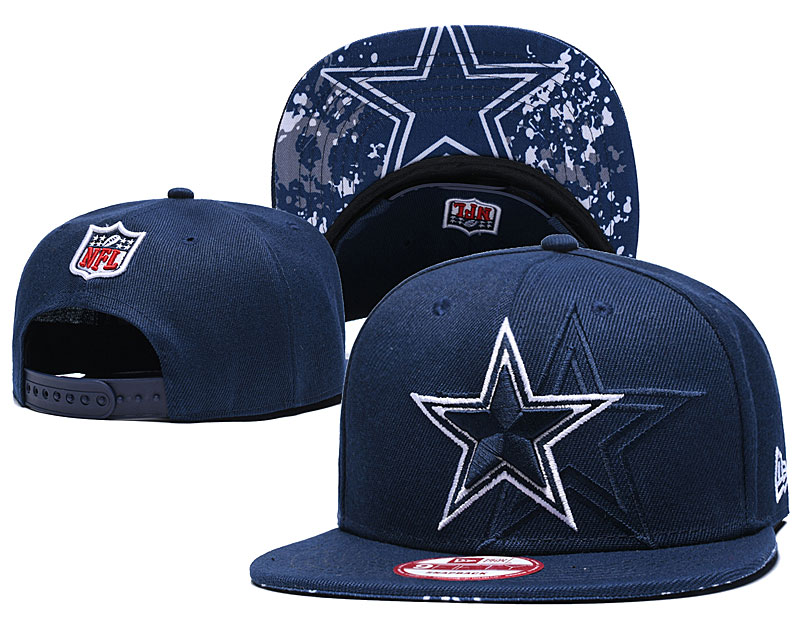 NFL Dallas Cowboys Team Logo Black Adjustable Hat 1