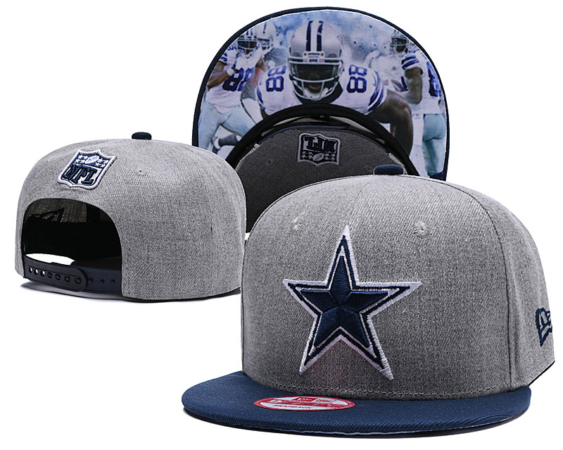 NFL Dallas Cowboys Team Logo Black Adjustable Hat 