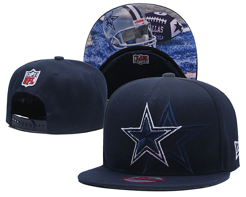 NFL Dallas Cowboys Team Logo Black Adjustable Hat 