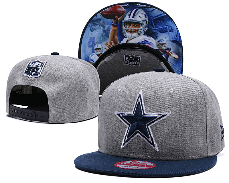 NFL Dallas Cowboys Team Logo Black Adjustable Hat 