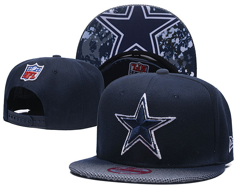 NFL Dallas Cowboys Team Logo Black Adjustable Hat