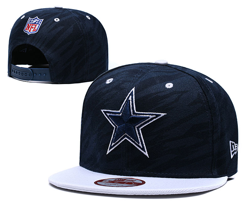 NFL Dallas Cowboys Team Logo Black Adjustable Hat