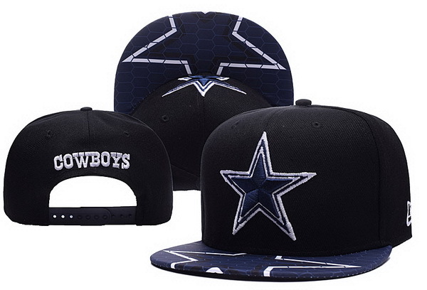 NFL Dallas Cowboys Team Logo Black Adjustable Hat