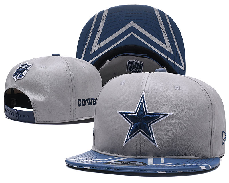 NFL Dallas Cowboys Team Logo Gray Adjustable Hat YD