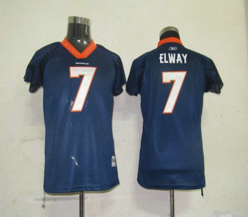 NFL Denver Broncos 7 Elway Women Field Flirt Fashion Jersey