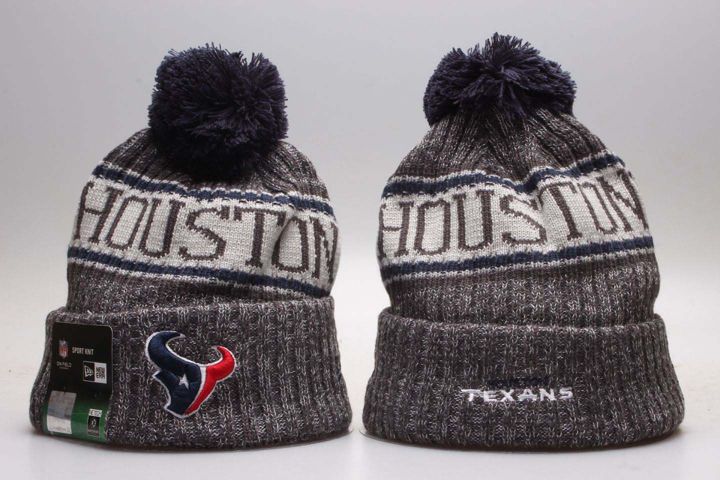 NFL Houston Texans Team Logo Red 2017 Sideline Knit Hat