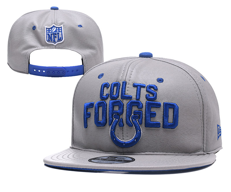 NFL Indianapolis Colts Forged Gray Adjustable Hat YD