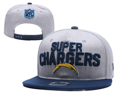 NFL Los Angeles Chargers Super Chargers Gray Adjustable Hat