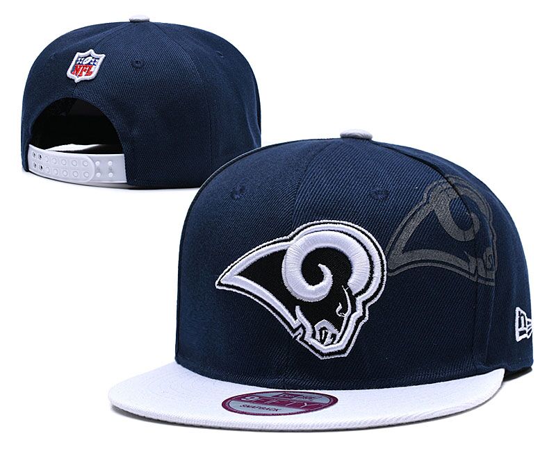 NFL Los Rams Team Logo Navy Adjustable Hat