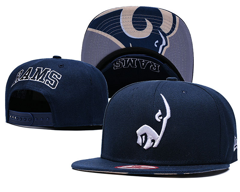 NFL Los Rams Team Logo Navy Adjustable Hat NFL Los Rams Team Logo Navy Adjustable Hat