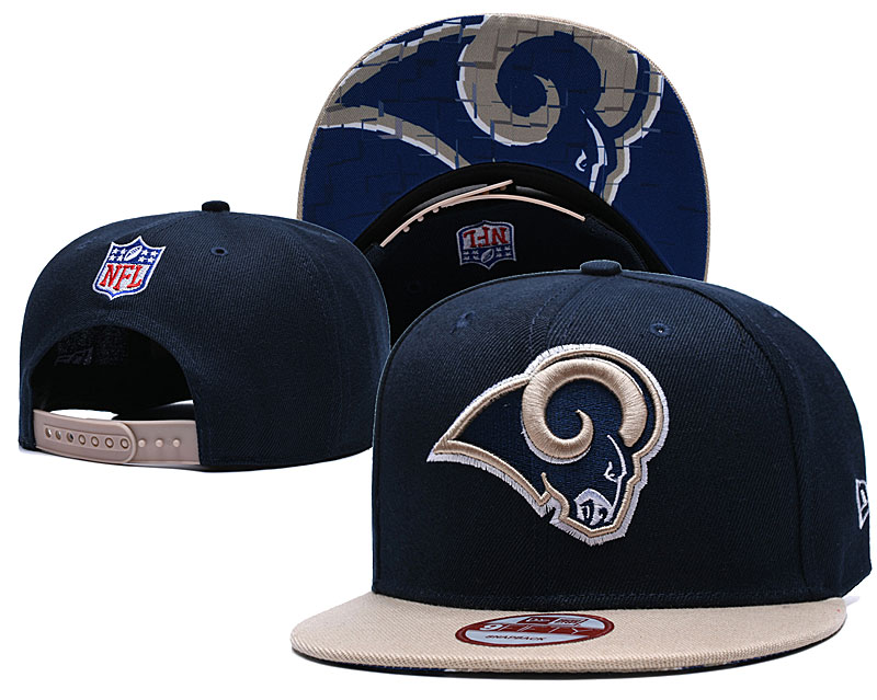 NFL Los Rams Team Logo Navy Adjustable Hat