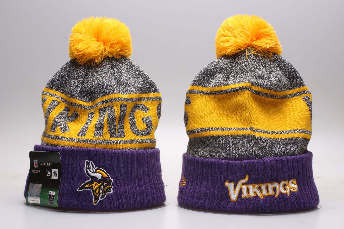 NFL Minnesota Vikings Team Logo 2017 Sideline Knit Hat 1 NFL Minnesota Vikings Team Logo 2017 Sideline Knit Hat 1