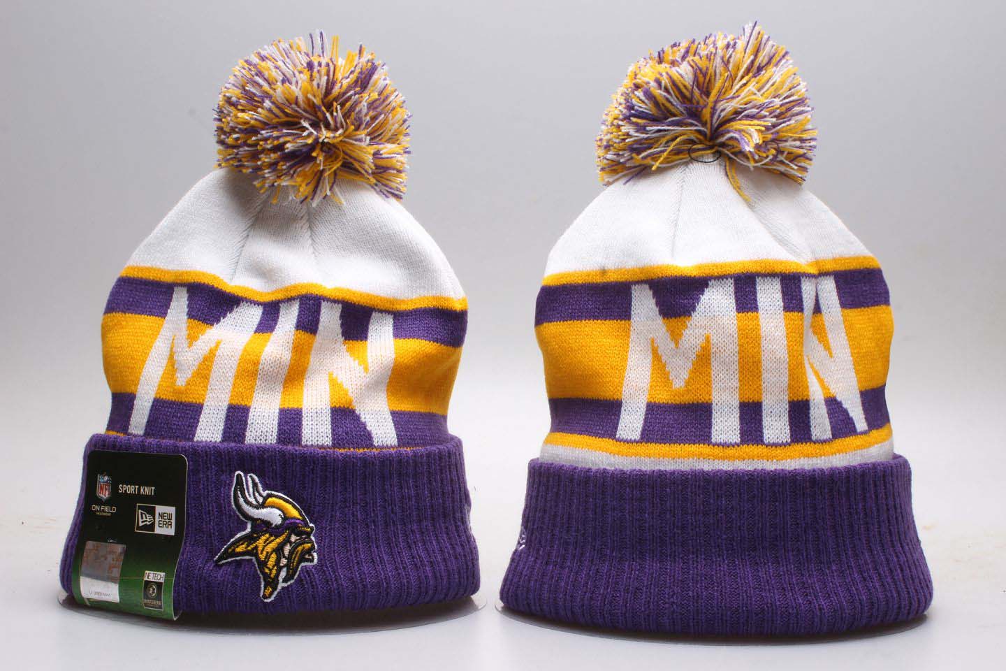 NFL Minnesota Vikings Team Logo 2017 Sideline Knit Hat NFL Minnesota Vikings Team Logo 2017 Sideline Knit Hat