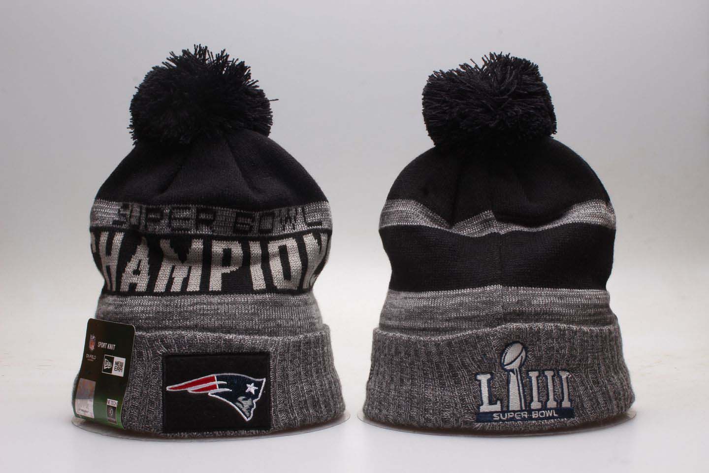 NFL New England Patriots Team Logo Navy Knit Hat