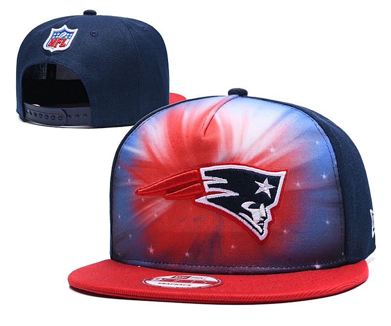 NFL New England Patriots Team Logo Navy Silver Adjustable Hat