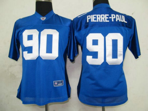 NFL New York Giants 90 Pierre-Paul Blue Women Team Color Premier Jersey