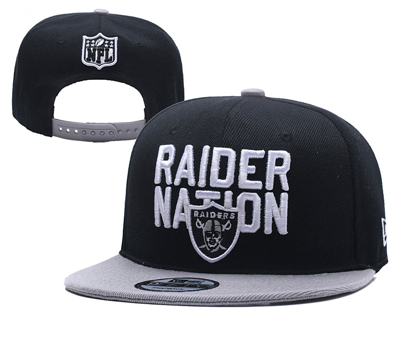 NFL Oakland Raiders Raider Nation Gray Adjustable Hat 