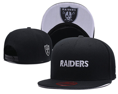 NFL Oakland Raiders Simple Logo Black Adjustable Hat NFL Oakland Raiders Simple Logo Black Adjustable Hat