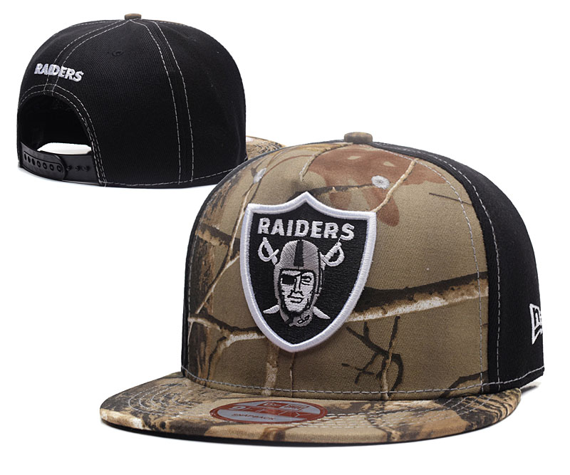 NFL Oakland Raiders Team Logo Black Adjustable Hat   4