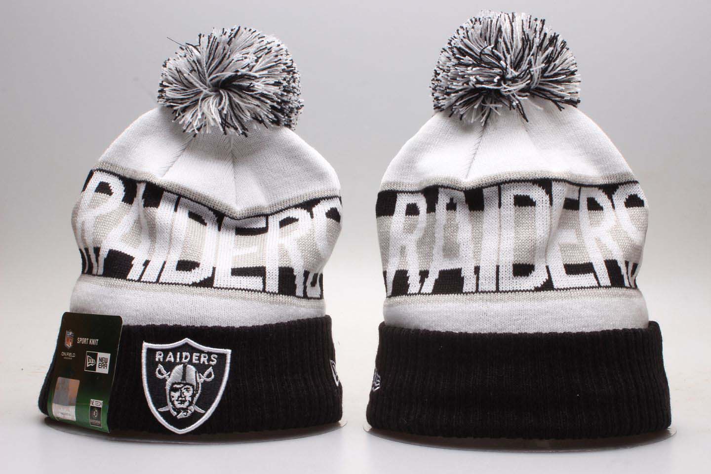 NFL Oakland Raiders Team Logo Knit Hat  1