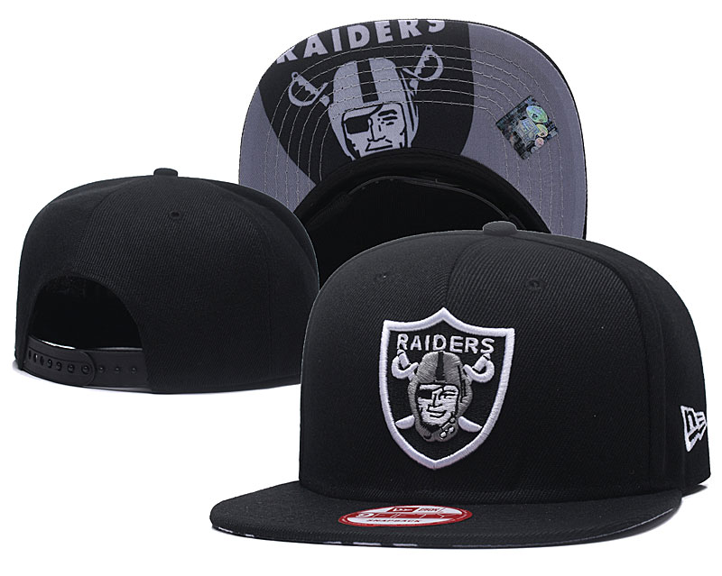 NFL Oakland Raiders Team Logo Black Adjustable Hat 