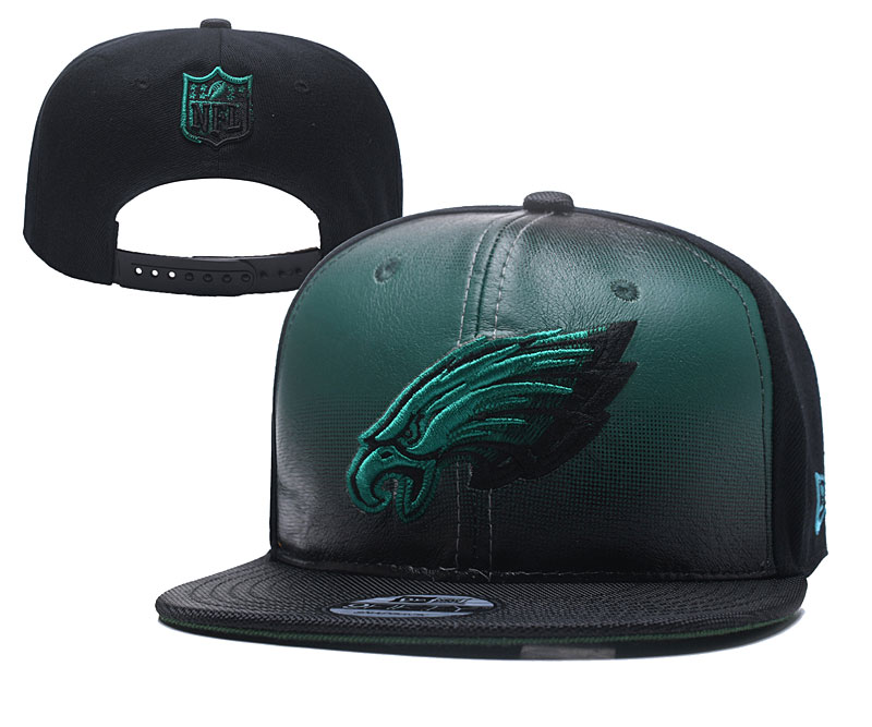 NFL Philadelphia Eagles Team Logo Black Green Adjustable Hat YD NFL Philadelphia Eagles Team Logo Black Green Adjustable Hat YD