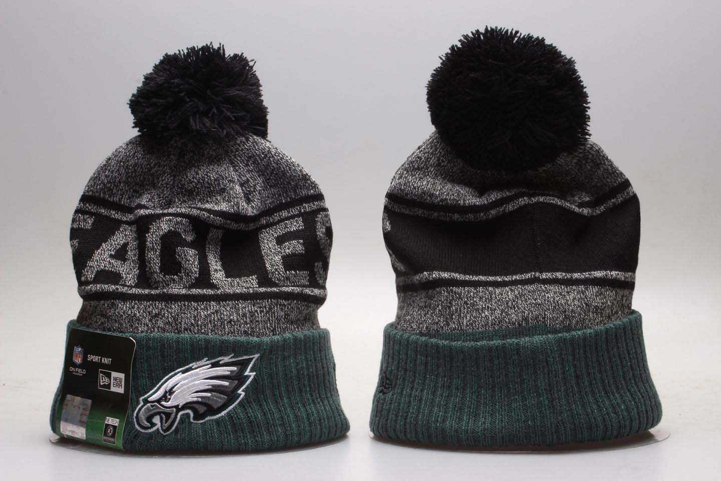 NFL Philadelphia Eagles Team Logo Black Knit Hat
