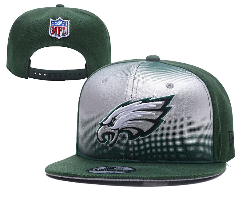 NFL Philadelphia Eagles Team Logo Green Silver Adjustable Hat YD NFL Philadelphia Eagles Team Logo Green Silver Adjustable Hat YD