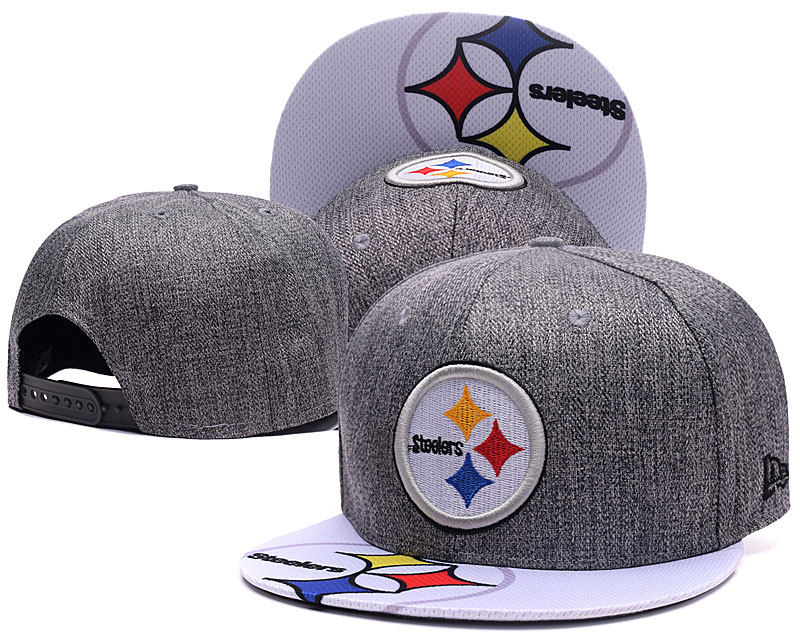 NFL Pittsburgh Steelers Steel City Gray Adjustable Hat 1 NFL Pittsburgh Steelers Steel City Gray Adjustable Hat 1