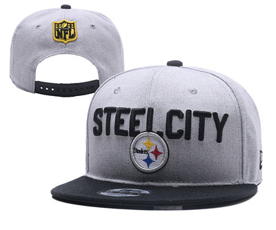 NFL Pittsburgh Steelers Steel City Gray Adjustable Hat