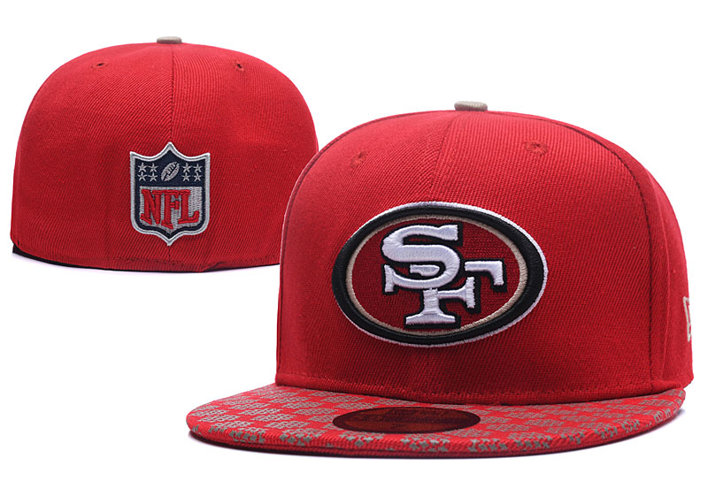 NFL San Francisco 49ers Team Logo Black Red Adjustable Hat NFL San Francisco 49ers Team Logo Black Red Adjustable Hat