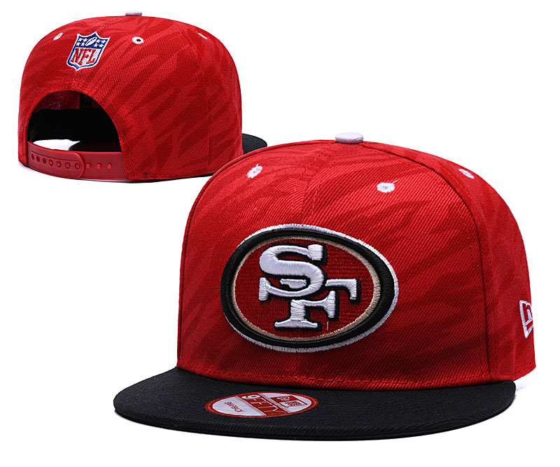 NFL San Francisco 49ers Team Logo Black Red Adjustable Hat NFL San Francisco 49ers Team Logo Black Red Adjustable Hat