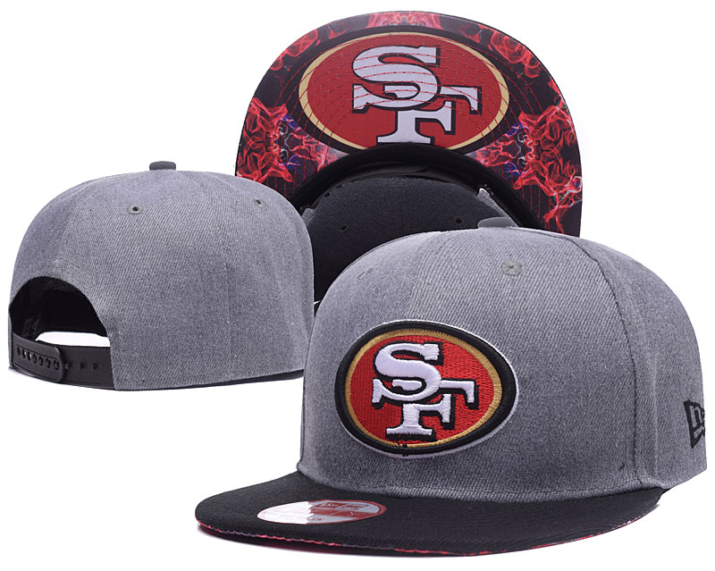 NFL San Francisco 49ers Team Logo Gray Adjustable Hat LH