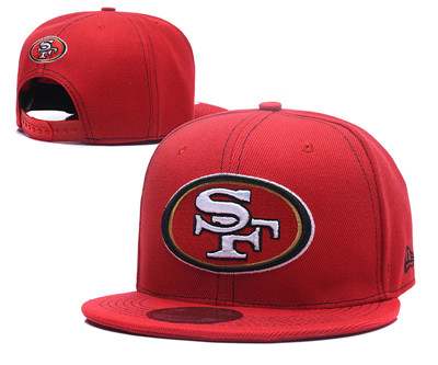 NFL San Francisco 49ers Team Logo Red Adjustable Hat
