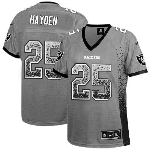 NFL Women's Nike Oakland Raiders #24 Marshawn Lynch Stitched Black Anthracite Salute to Service Player Performance Hoodie