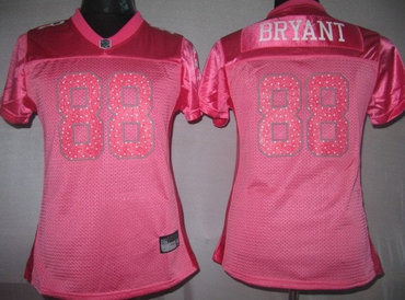 NFL Women Jerseys Dallas cowboys 88 bryant Pink 2010 NEW