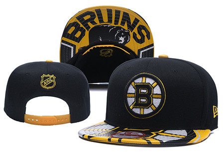 NHL Boston Bruins Team Logo Black Adjustable Hat
