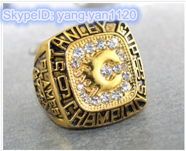 NHL Calgary Flames World Champions Gold Ring