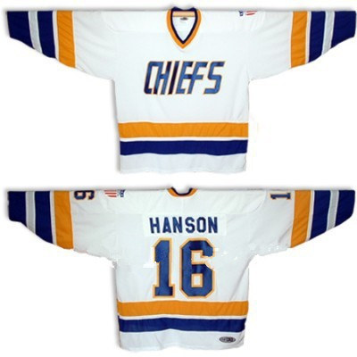 NHL Movie Edtion #HANSON 16 White Jersey