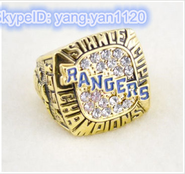 NHL New York Rangers World Champions Gold Ring_1 NHL New York Rangers World Champions Gold Ring_1