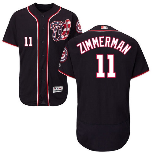 Nationals #11 Ryan Zimmerman Navy Blue Flexbase Authentic Collection Stitched MLB Jersey Nationals #11 Ryan Zimmerman Navy Blue Flexbase Authentic Collection Stitched MLB Jersey