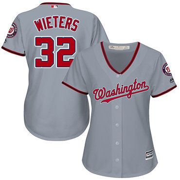 Nationals #32 Matt Wieters Grey Road Women's Stitched MLB Jersey Nationals #32 Matt Wieters Grey Road Women's Stitched MLB Jersey