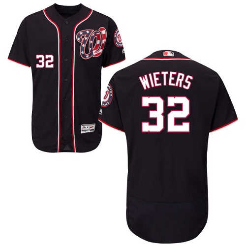 Nationals #32 Matt Wieters Navy Blue Flexbase Authentic Collection Stitched MLB Jersey Nationals #32 Matt Wieters Navy Blue Flexbase Authentic Collection Stitched MLB Jersey