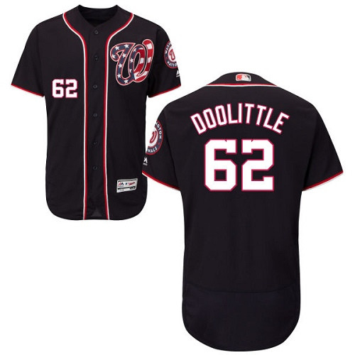 Nationals #62 Sean Doolittle Navy Blue Flexbase Authentic Collection Stitched Baseball Jersey Nationals #62 Sean Doolittle Navy Blue Flexbase Authentic Collection Stitched Baseball Jersey