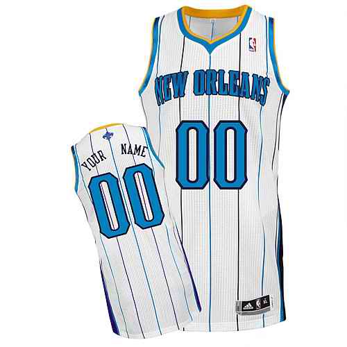 New Orleans Hornets Custom White Home Jersey