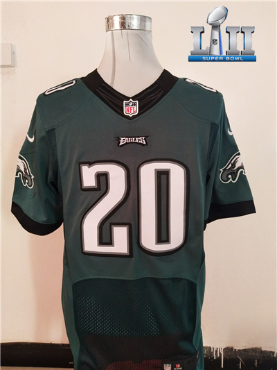 New Philadelphia Eagles #20 Brian Dawkins Midnight Green Super Bowl LII Team Color NFL New Elite jersey