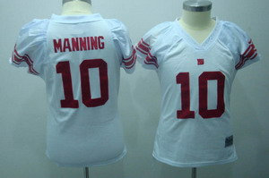New York Giants 10 manning white 2010 Womens Field Flirt Fashion Jersey